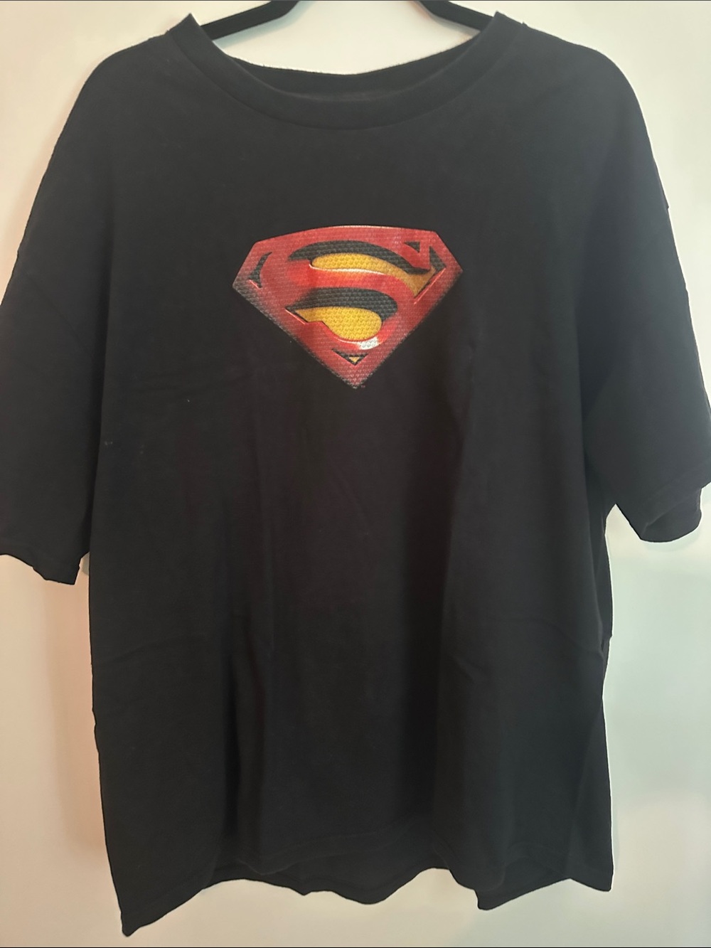Black Superman Logo Graphic Tee